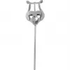 DIMAVERY Lira da marcia per tromba, metallo nichelato, fissaggio a morsetto, argento 26600540