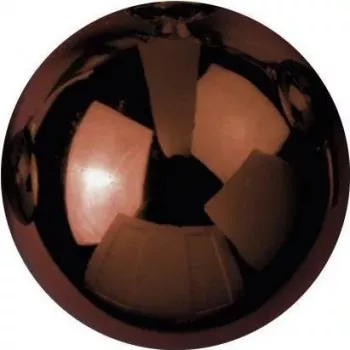 EUROPALMS sfera decorativa 3,5 cm, marrone, lucida, 48 pezzi (8350129V)