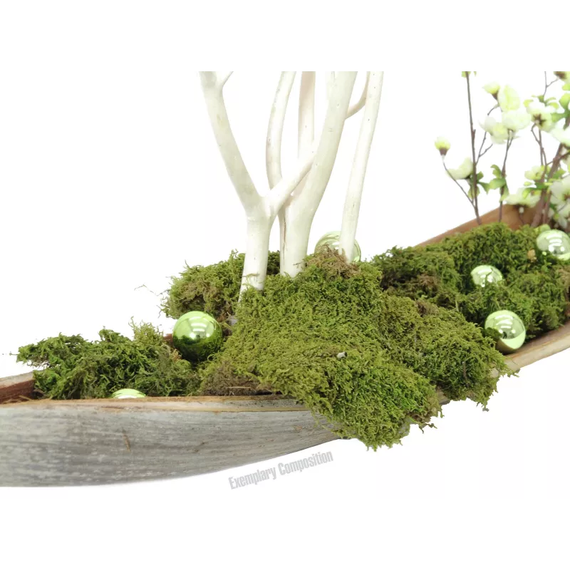 EUROPALMS sfera decorativa 3,5 cm, verde chiaro, lucida, 48 pezzi 8350129X