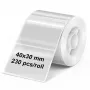 Olympia rotolo di etichette trasparenti 40 mm x 30 mm, 230 etichette (6322)