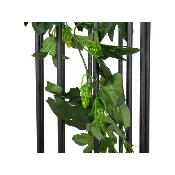 EUROPALMS ghirlanda di luppolo artificiale, 170 cm, verde con pigne marroni 82501869