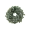 EUROPALMS Ghirlanda di abete in PE innevata, 45 cm 83501720