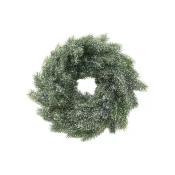 EUROPALMS Ghirlanda di abete in PE innevata, 45 cm 83501720