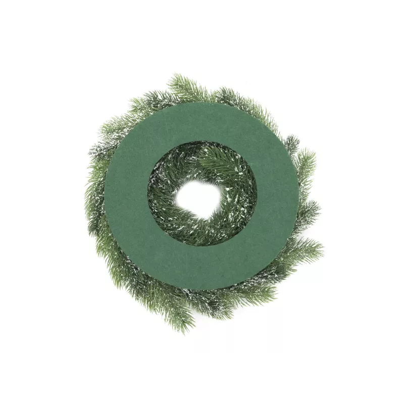 EUROPALMS Ghirlanda di abete in PE innevata, 45 cm 83501720