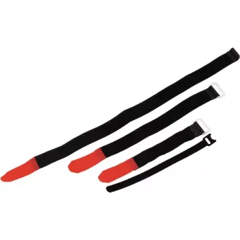 ZUBEHÖR Fascette per cavi in velcro 25x300 mm nero confezione da 10 (30006030)