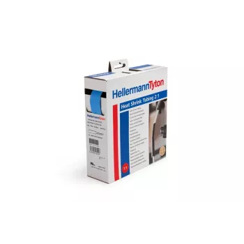 HellermannTyton Insultite HIS-1/2-PEX-BU Guaina termorestringente, 2:1, 12,7 mm, blu, 1,2 m 300-31276