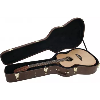 DIMAVERY Custodia sagomata per chitarra acustica, marrone (26341018)