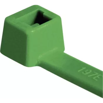 HellermannTyton T80R-N66-GN-C1 Fascette standard per cavi, dentatura interna, 210 mm x 4,6 mm, verde, 100 pz. 116-08015