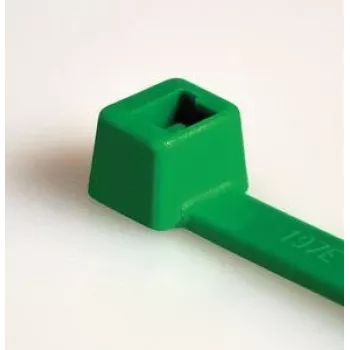 HellermannTyton T80R-N66-GN-C1 Fascette standard per cavi, dentatura interna, 210 mm x 4,6 mm, verde, 100 pz. 116-08015