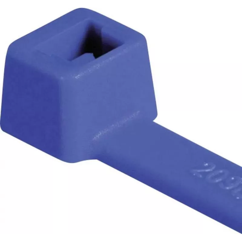 HellermannTyton T80L Fascette standard per cavi, 390 x 4,6 mm, PA66, blu, 100 pz. 116-05416
