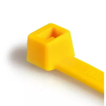 HellermannTyton T80R-N66-YE-C1 Fascette standard per cavi, 210 x 4,6 mm, giallo, 100 pz. 116-08014