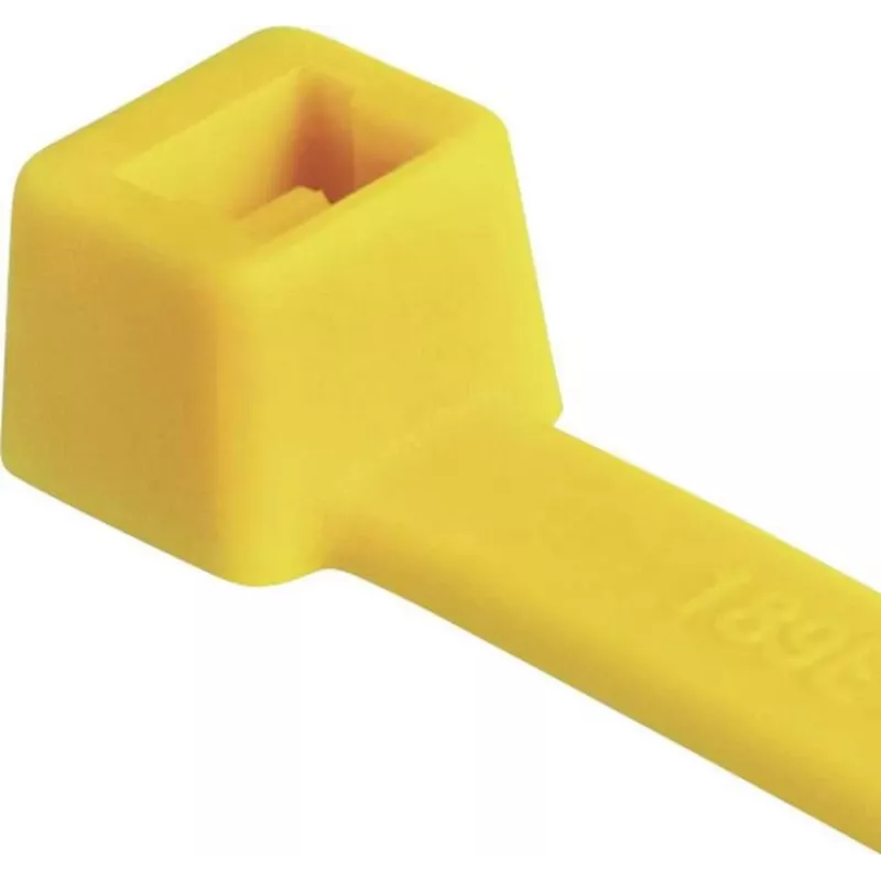 HellermannTyton T80R-N66-YE-C1 Fascette standard per cavi, 210 x 4,6 mm, giallo, 100 pz. 116-08014