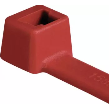 HellermannTyton T80R-N66-RD-C1 Fascette standard per cavi, 210 mm x 4,6 mm, rosso, 100 pz. 116-08012