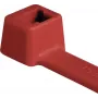 HellermannTyton T80R-N66-RD-C1 Fascette standard per cavi, 210 mm x 4,6 mm, rosso, 100 pz. 116-08012