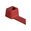 HellermannTyton T80R-N66-RD-C1 Fascette standard per cavi, 210 mm x 4,6 mm, rosso, 100 pz. 116-08012