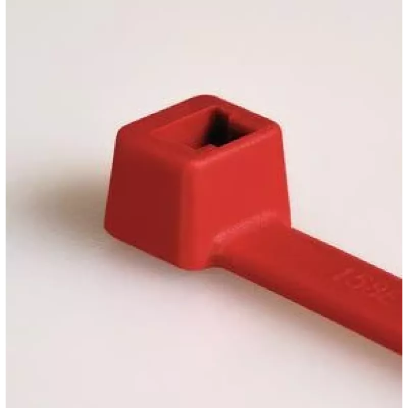 HellermannTyton T80R-N66-RD-C1 Fascette standard per cavi, 210 mm x 4,6 mm, rosso, 100 pz. 116-08012
