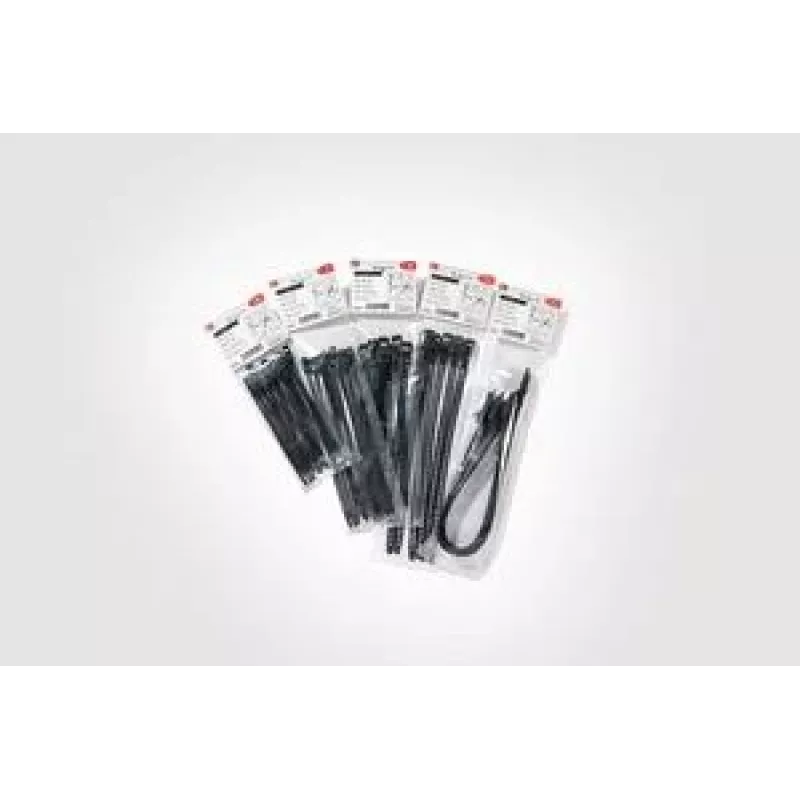 HellermannTyton SOFTFIX fascette riutilizzabili 180mm x 7mm nero confezione da 16 (115-07190)