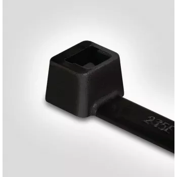 HellermannTyton T18L-HS-BK-C1 fascette, poliammide 6.6, nero, 100 mm x 2,5 mm, 100 pz.