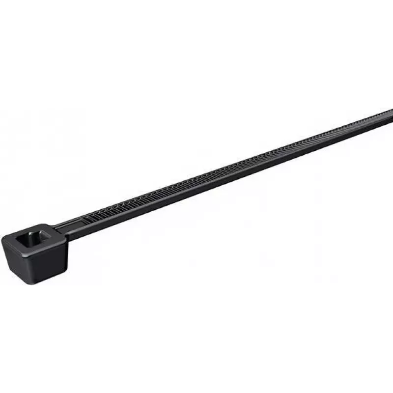 HellermannTyton T18L-HS-BK-C1 fascette, poliammide 6.6, nero, 100 mm x 2,5 mm, 100 pz.