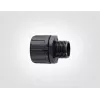 HellermannTyton HG25-S-M25 PA66 BK 10 connettore dritto, filettatura M25, canale 25 mm, nero