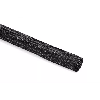 HellermannTyton HEGPL30-PET-BK guaina intrecciata in PET estensibile, 18-55 mm, nero, 25 m