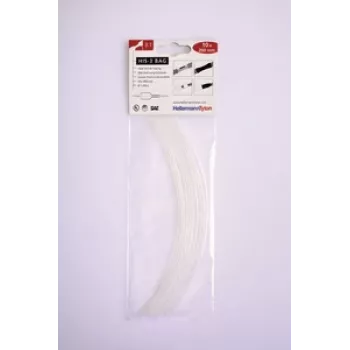 HellermannTyton HIS-3 set di guaine termorestringenti 3:1, 1,5 mm/0,5 mm, trasparente, 10 pezzi 308-30164