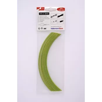HELLERMANNTYTON set di guaine termorestringenti HIS-3 3:1, 50 pezzi, nero (308-30165)
