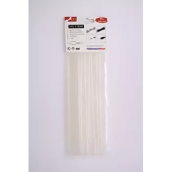 HellermannTyton HIS-3 set di guaine termorestringenti, 3:1, 12 mm / 4 mm, trasparente, 10 pezzi 308-31215