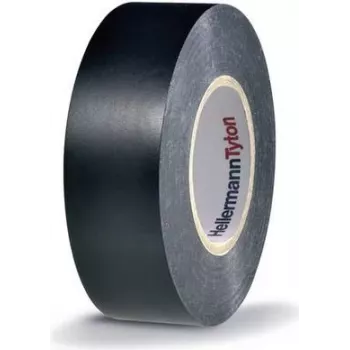 HellermannTyton HTAPE-FLEX15-25x25-PVC-BK nastro isolante elettrico, PVC, nero, 25 mm x 25 m, spessore 0,15 mm 710-00137