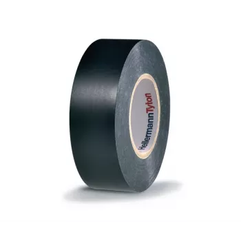 HellermannTyton HTAPE-FLEX1000+ nastro isolante elettrico in PVC nero, 19 mm x 20 m, 105 °C, RoHS 710-00602
