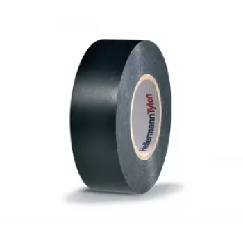 HellermannTyton HTAPE-FLEX1000+ nastro isolante elettrico in PVC nero, 19 mm x 20 m, 105 °C, RoHS 710-00602
