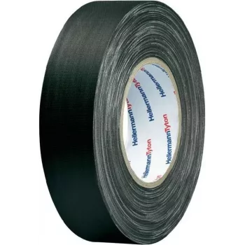 HellermannTyton HelaTape Tex nastro in tessuto 19 mm x 10 m nero cotone-poliestere 712-00204