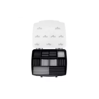 HellermannTyton 380-03004 assortimento di guaine termorestringenti, 3:1, nero, 130 pezzi