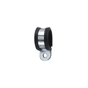 HellermannTyton AFCS63-GS/PVC-BK/ML fascetta di fissaggio a vite per cavi, tubi flessibili, tubi, diametro massimo del fascio Ø 63 mm, profilo di protezione in cloroprene, nero 166-50608