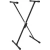 Dimavery SVT-1 supporto per tastiera a X con chiusura a vite regolabile in altezza portata 20 kg nero