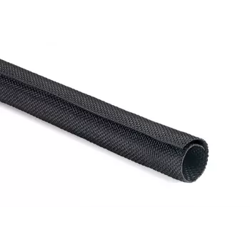 HellermannTyton Helagaine Twist-In guaina per cavi intrecciata, 25-29 mm diametro del fascio, 2 m, nero 170-01016