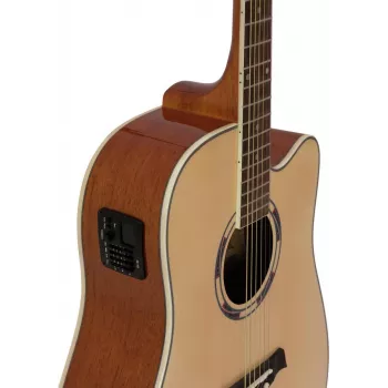 DIMAVERY DR-520 chitarra acustica dreadnought, naturale 26231272