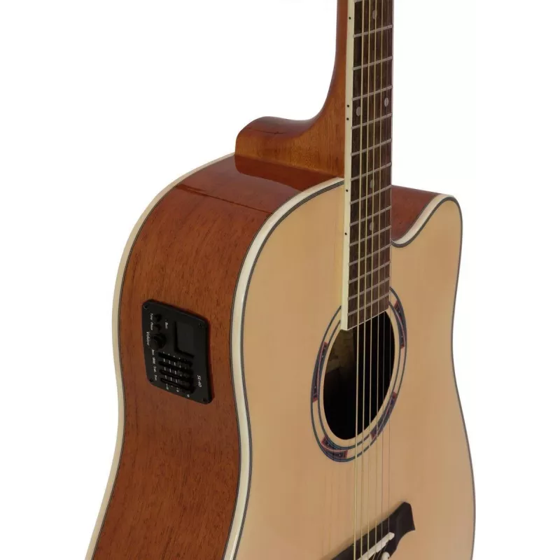 DIMAVERY DR-520 chitarra acustica dreadnought, naturale 26231272