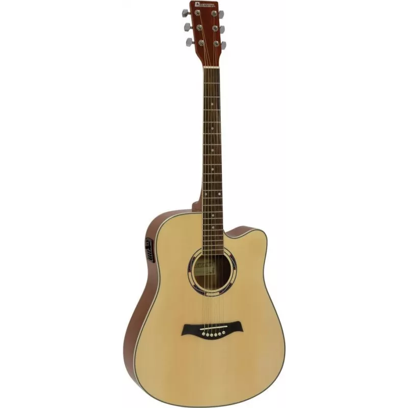 DIMAVERY DR-520 chitarra acustica dreadnought, naturale 26231272