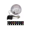 EUROPALMS palla di neve LED 15 cm, rosa 83501246