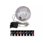 EUROPALMS palla di neve LED 15 cm, rosa 83501246