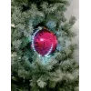 EUROPALMS palla di neve LED 15 cm, rosa 83501246
