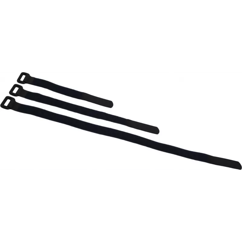 ACCESSORY BS-1 fascetta per cavi in velcro 25x300 mm nero confezione da 10 30006031