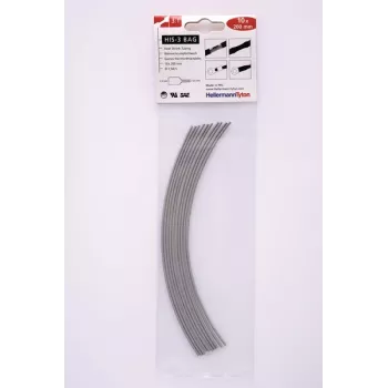 HELLERMANNTYTON set di guaine termorestringenti HIS-3 3:1, 70 pezzi, varie dimensioni, nero/rosso 308-30162