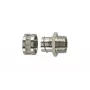 HellermannTyton SC40-FM-M40 Pressacavo in ottone nichelato M40 per guaina protettiva SC da 40 mm