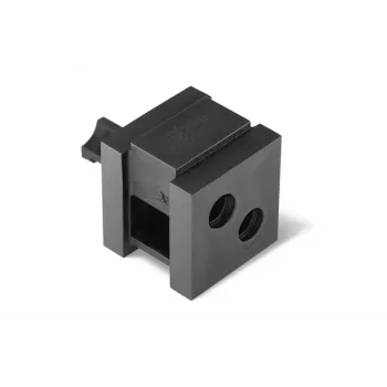 HellermannTyton VP-S_/6-7 Passacavo doppio, TPE privo di alogeni, nero, 20 pezzi (440-00020)