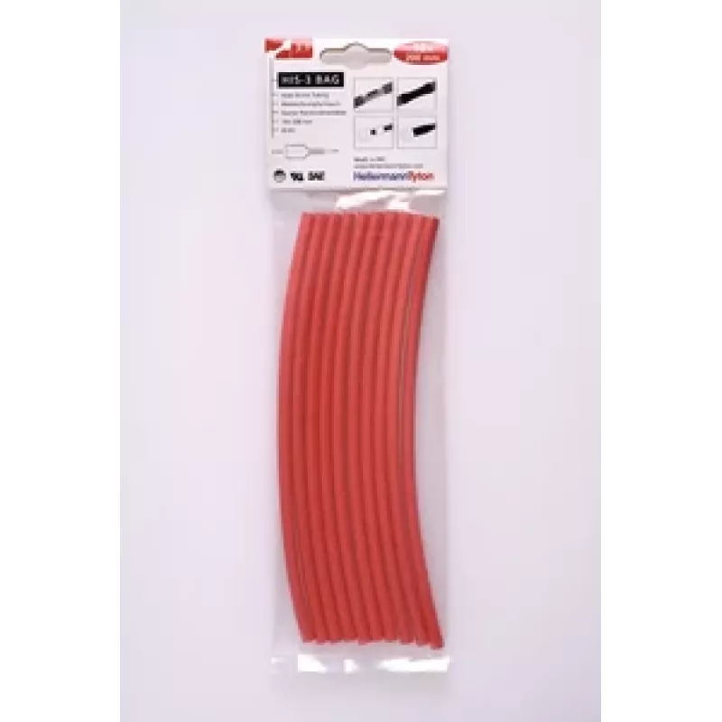 HELLERMANNTYTON Set guaine termorestringenti HIS-3 3:1, 127 pezzi, colori assortiti, lunghezze 100 mm (308-30611)