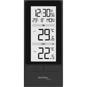 Technoline WS9787 stazione meteo wireless con sensore esterno, nero/argento