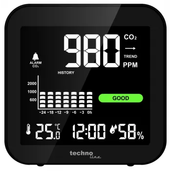Technoline WL1025 monitor CO2 con temperatura e umidità
