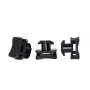 HellermannTyton 151-03055 ACFM2W10PT6-PA66/6HIRHS-BK elemento di fissaggio per cavi, termostabilizzato, ad alta resistenza agli urti, nero, 25 pz.